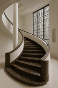 20250610_1145_Elegant Curved Staircase_remix_01jxc7k0fgen9bt3wvyd300pb9
